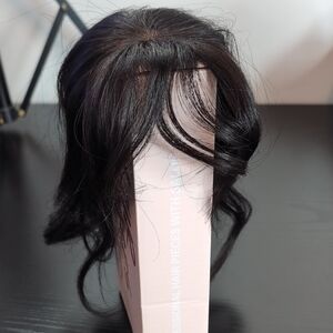 Elegant Black Clip In Hair Topper